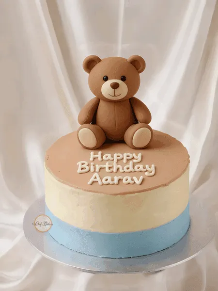 Teddy Bear Birthday Cake for Kids