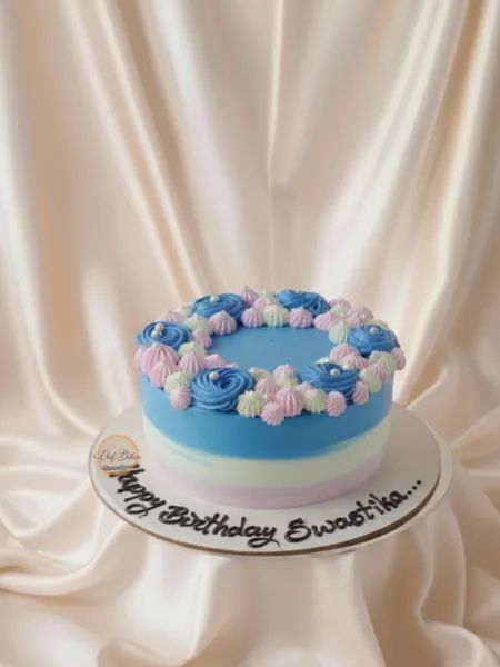 Pastel Ombre Cream Cake