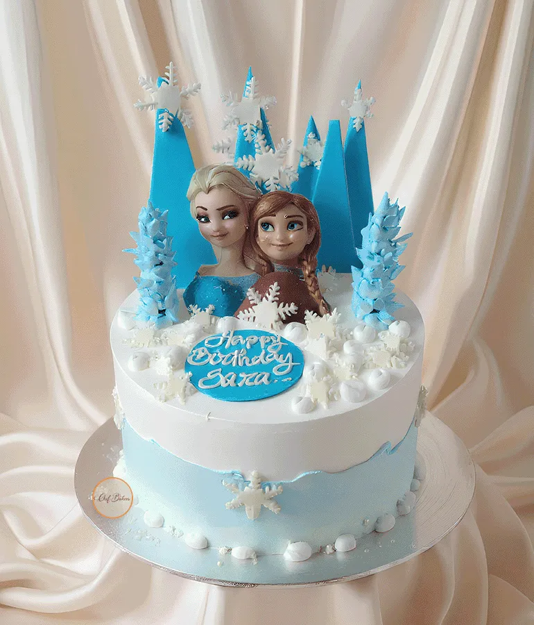 Frozen Theme Birthday Cake