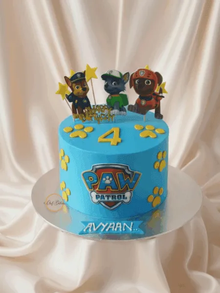 Paw Patrol 4th Birthday Cake