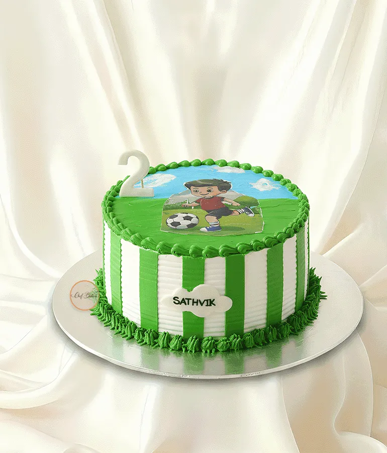 Football Theme Kids Cake