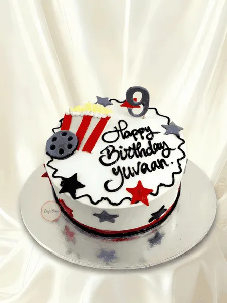 Movie Night Birthday Cake