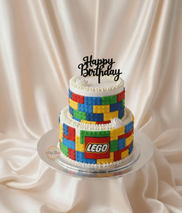 Lego Brick Theme Cake