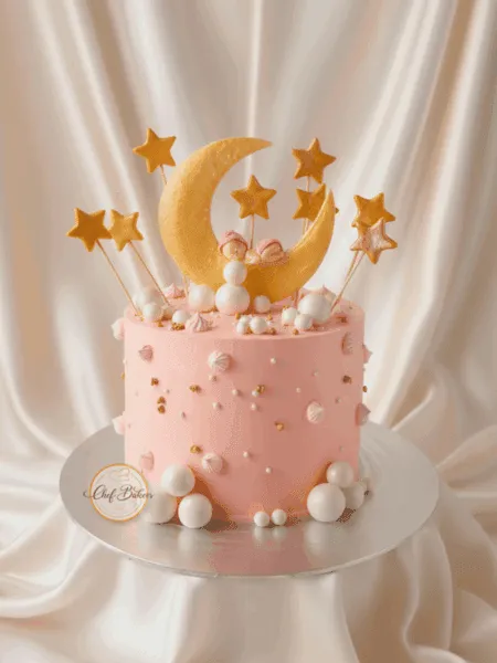 Baby on the Moon Cake